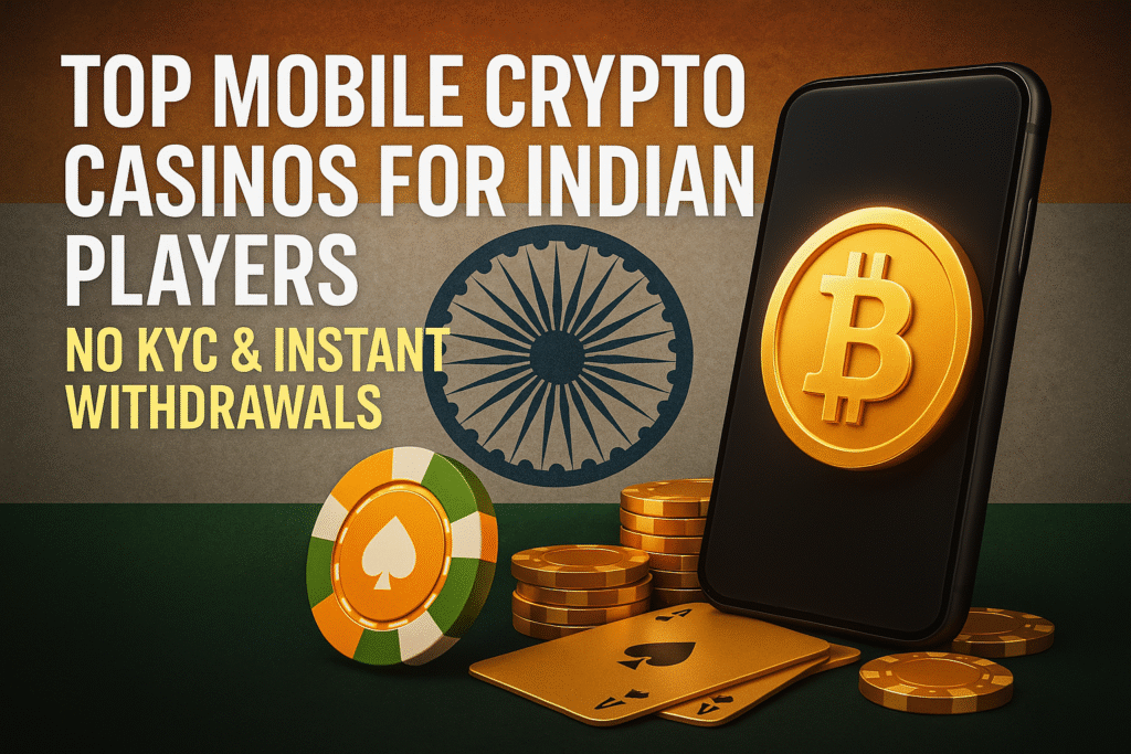 ​Top mobile crypto casinos for Indian players​